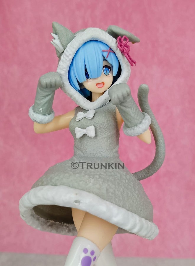 Trunkin Re Zero Rem Puck Outfit 21CM Anime Actin Figure for Collection Figurine - Image 4